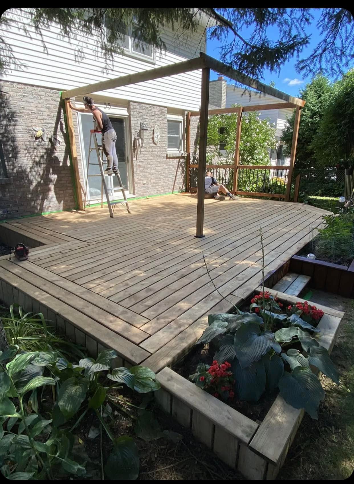 Large Backyard Deck - Before