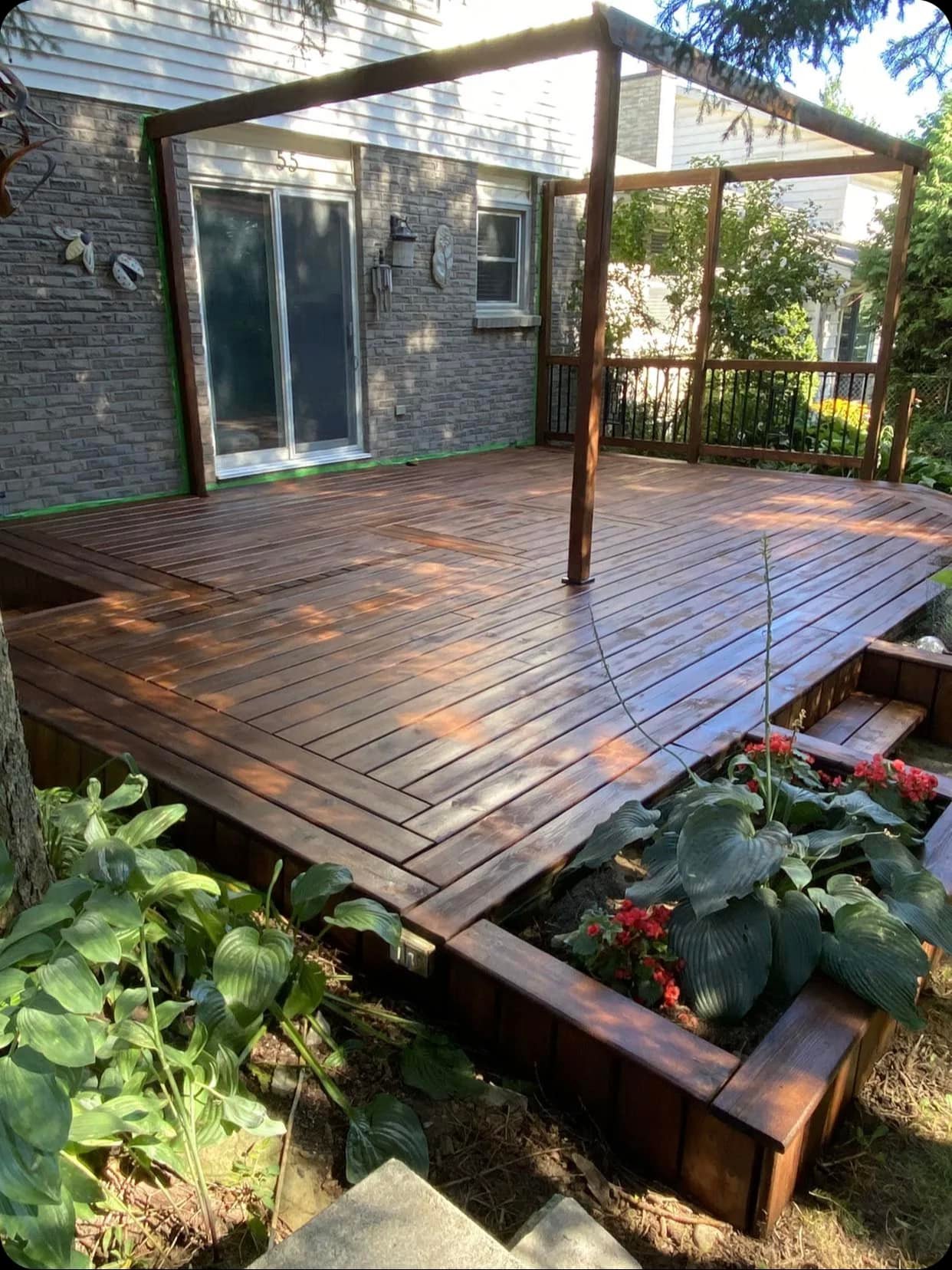 Large Backyard Deck - After