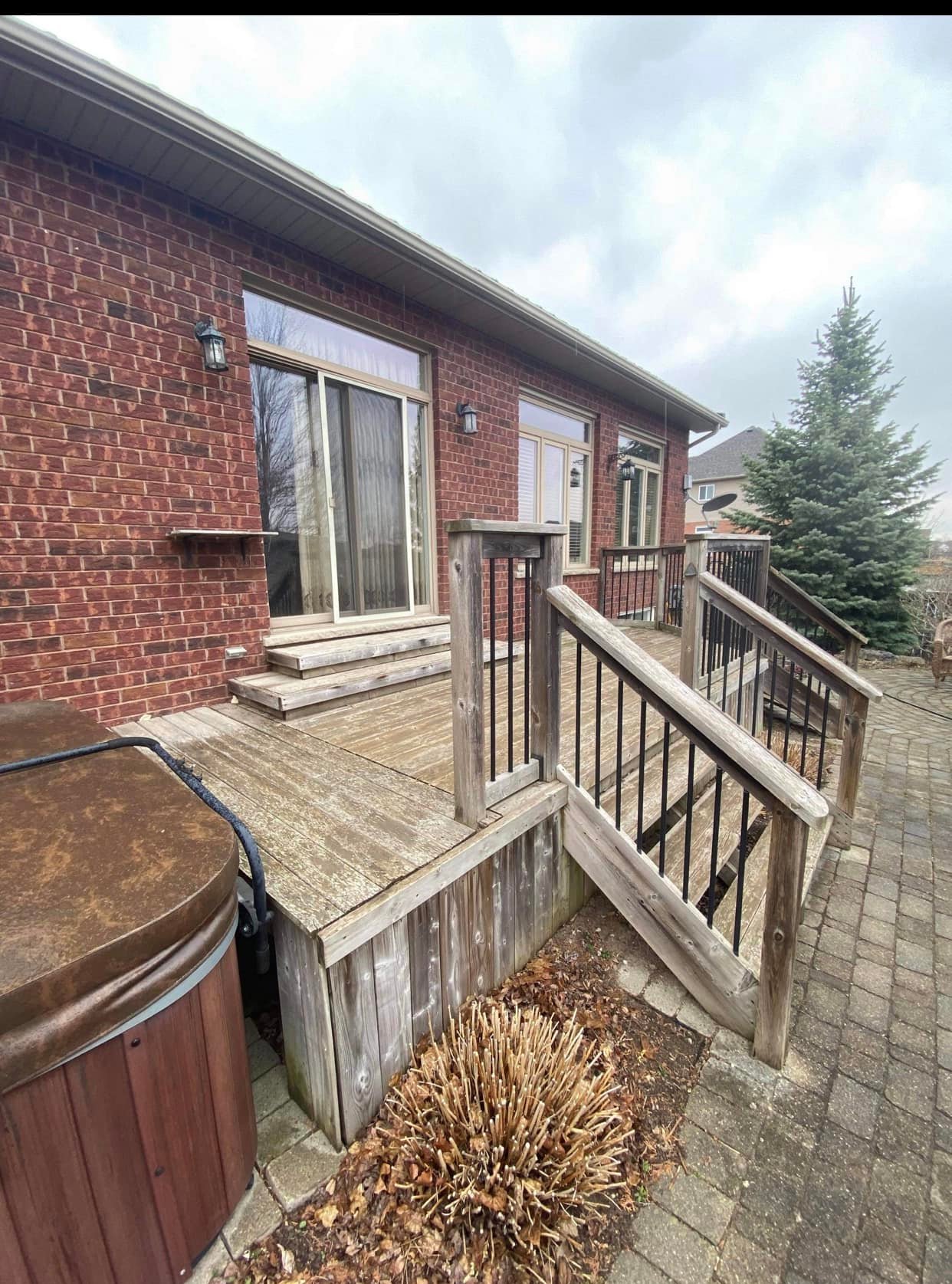 Raised Deck Refinishing - Before