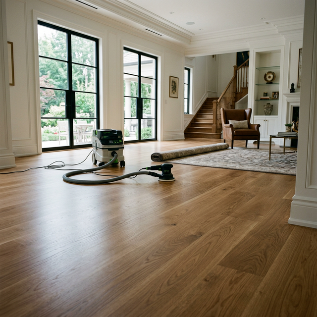 Finished wood restoration project by Beaver Wood in Oakville