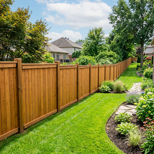 Cedar Privacy Fence Staining & Protection