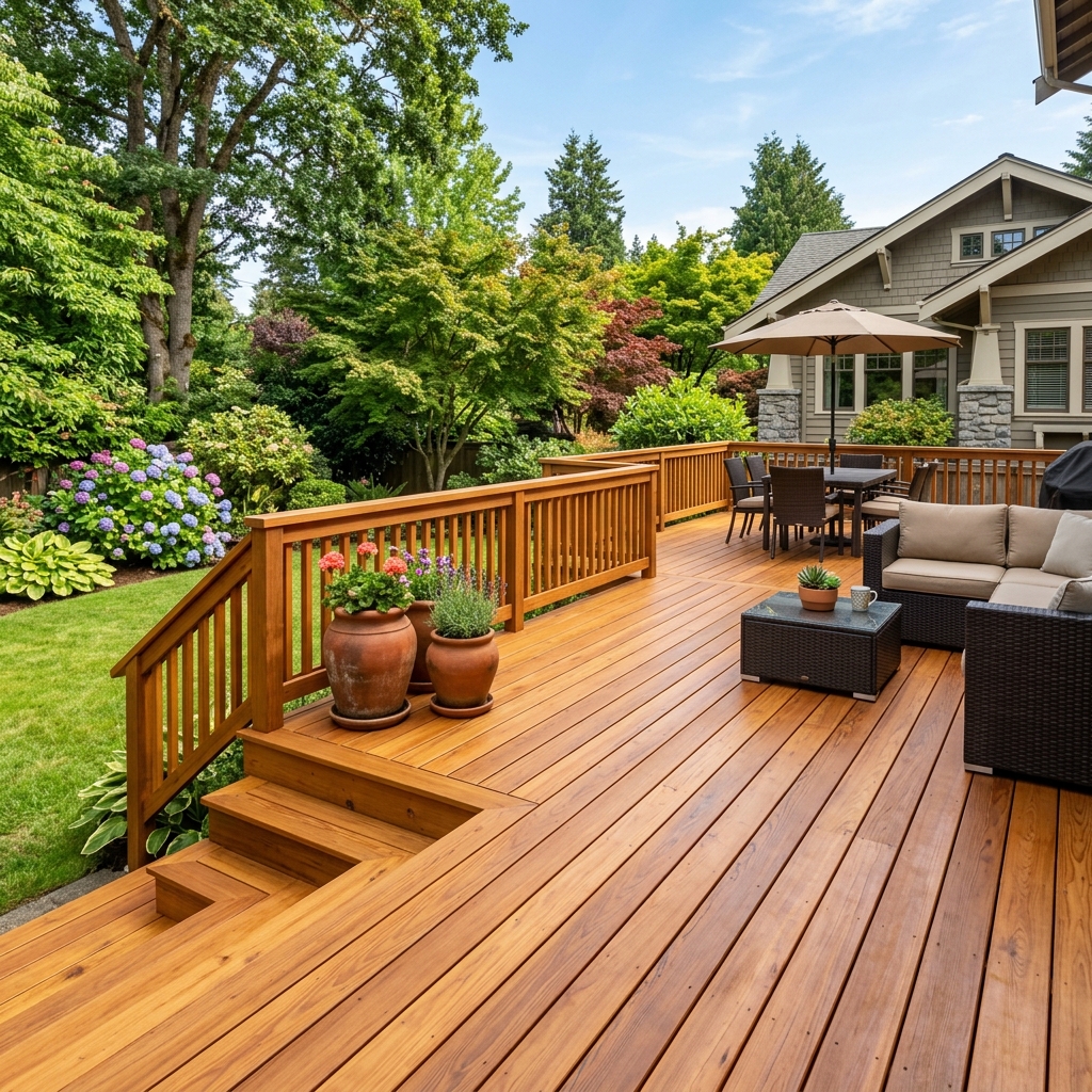 Eastlake Multi-Tier Cedar Deck Restoration