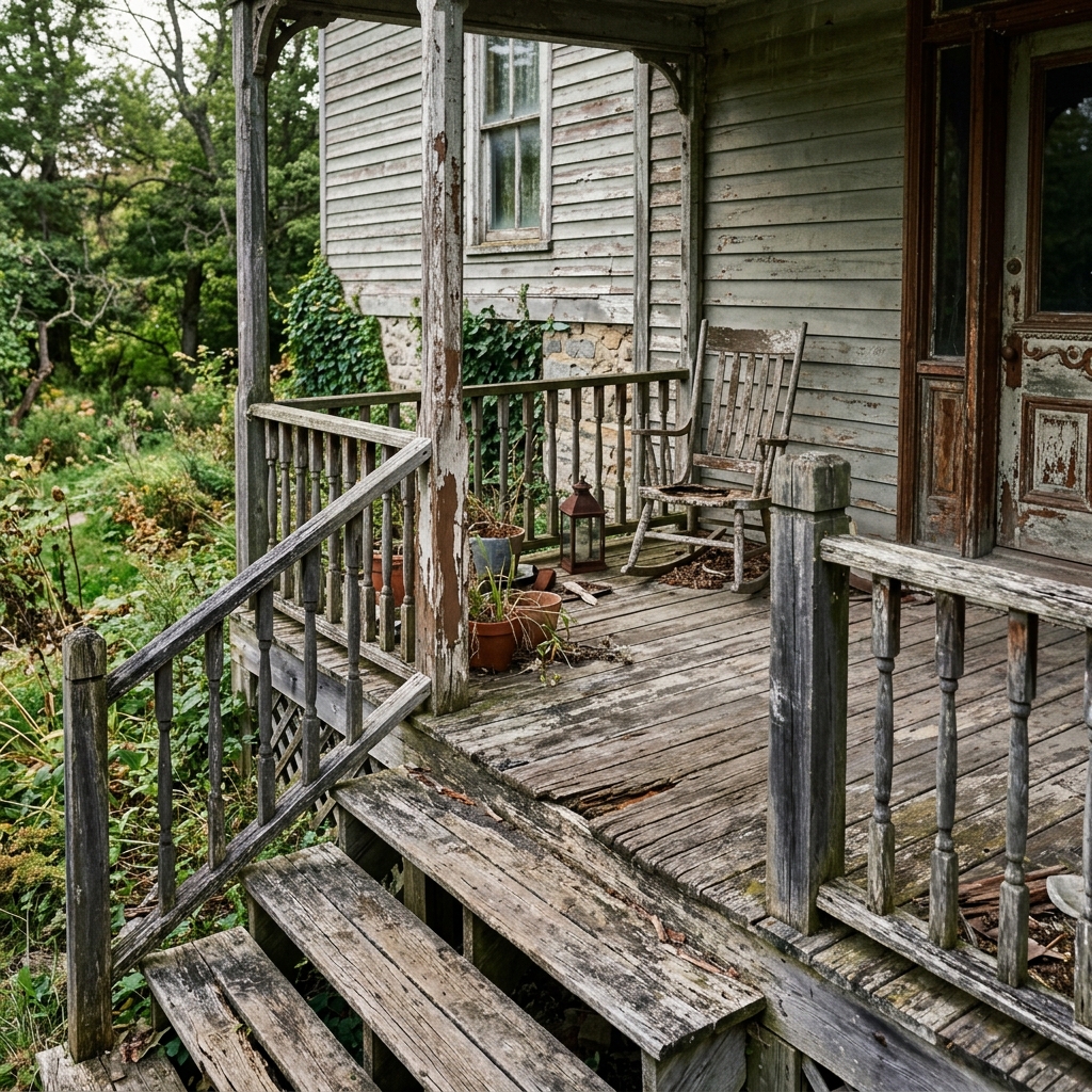 Unionville Heritage Home Original Pine and Cedar Porch Restoration