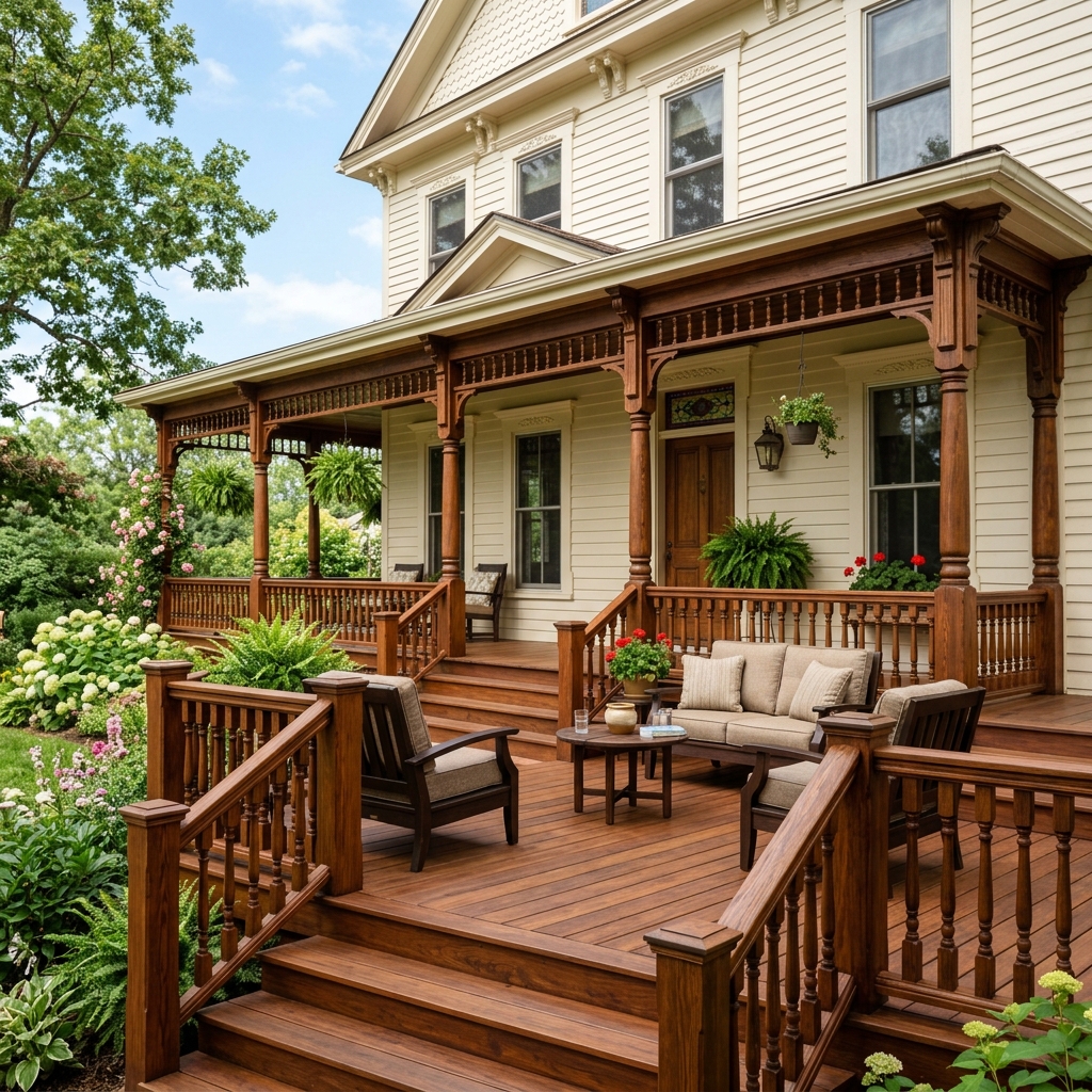 Unionville Heritage Home Original Pine and Cedar Porch Restoration
