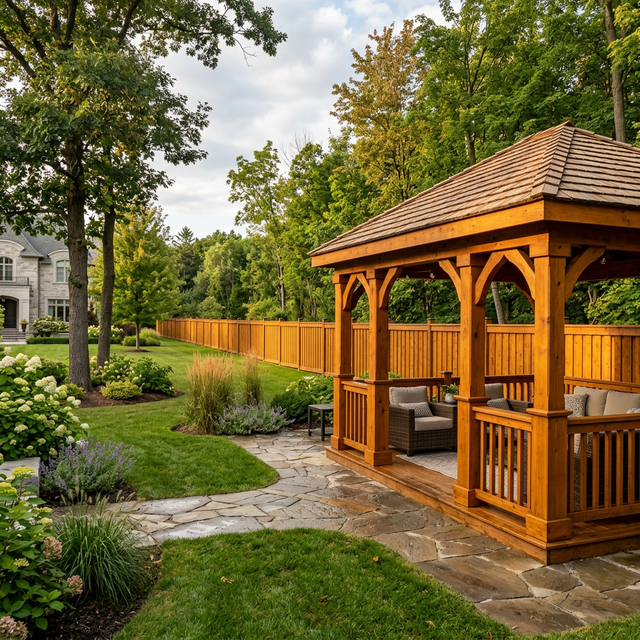 Beaver Wood Restoration team performing professional vaughan wood care and deck staining services